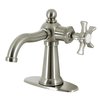 Kingston Brass SingleHandle Bathroom Faucet with Push PopUp, Brushed Nickel KSD3548NX